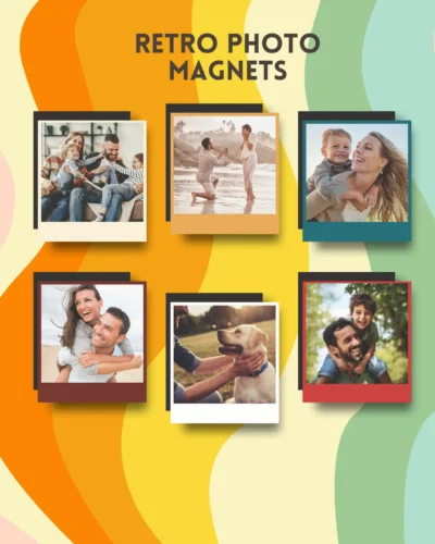 Retro Photo Fridge Magnets